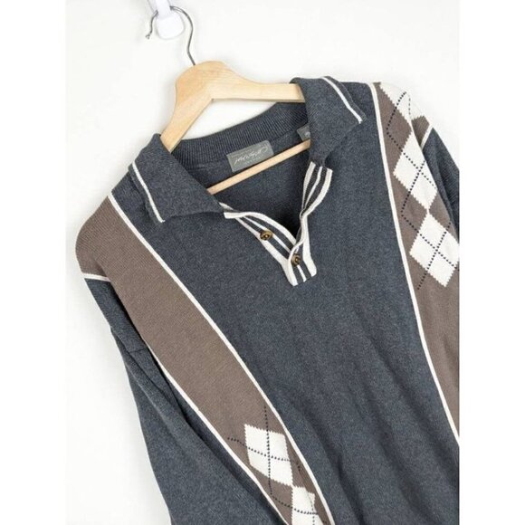 VINTAGE Grandpa Sweater preppy Dad sweater - Picture 3 of 10